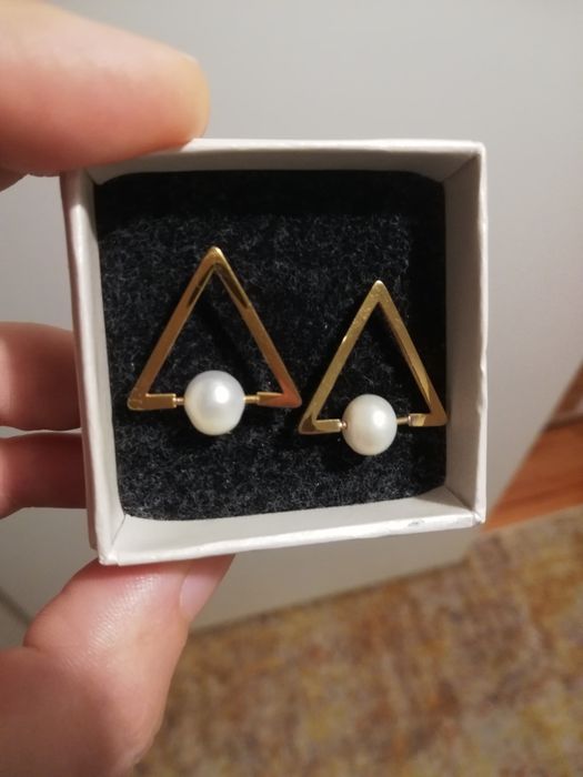 Brincos Dourados Aço Inoxidável - Stone by Stone