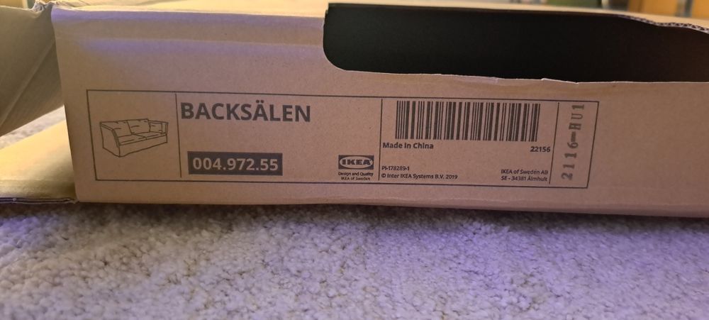 Capa p/ sofá 3 lugares BACKSALEN