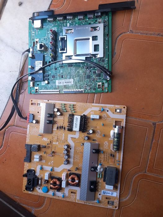 Placa principal com fonte de alimentação  samsung tv