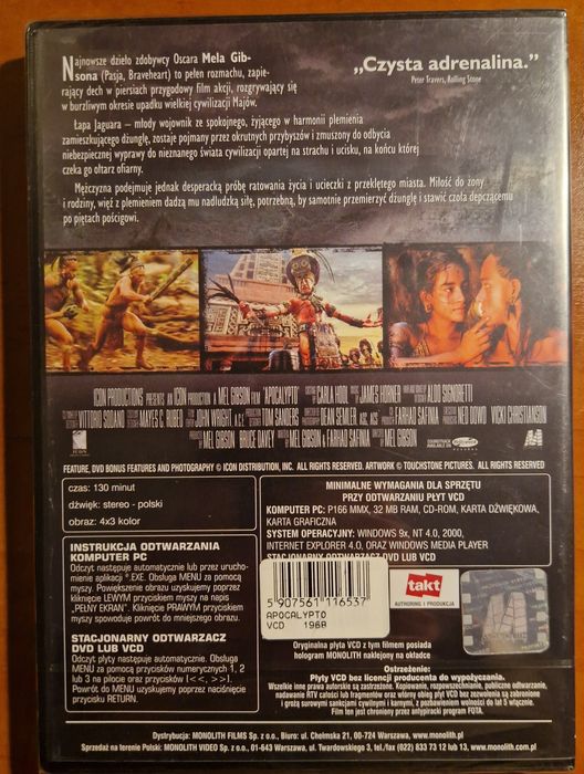Apocalypto - Mel Gibson - Film VCD