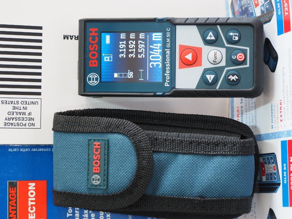 Dalmierz laserowy BOSCH GLM 50 C leica miarka miara+pokrowiec