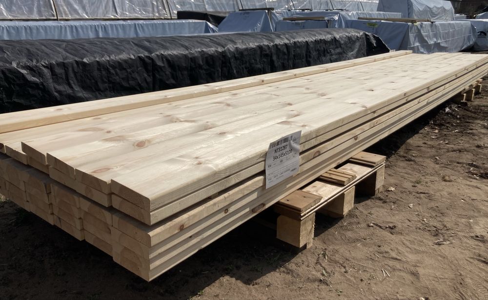 Deska 34x145 AB  sucha , strugana , sosna skandynawska