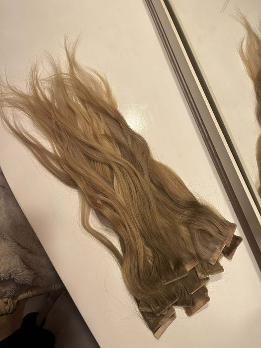 Wlosy naruralne kanapki blond