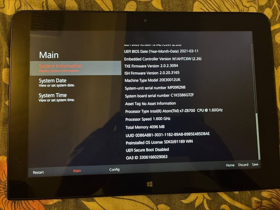 продам планшет Lenovo на виндосе
