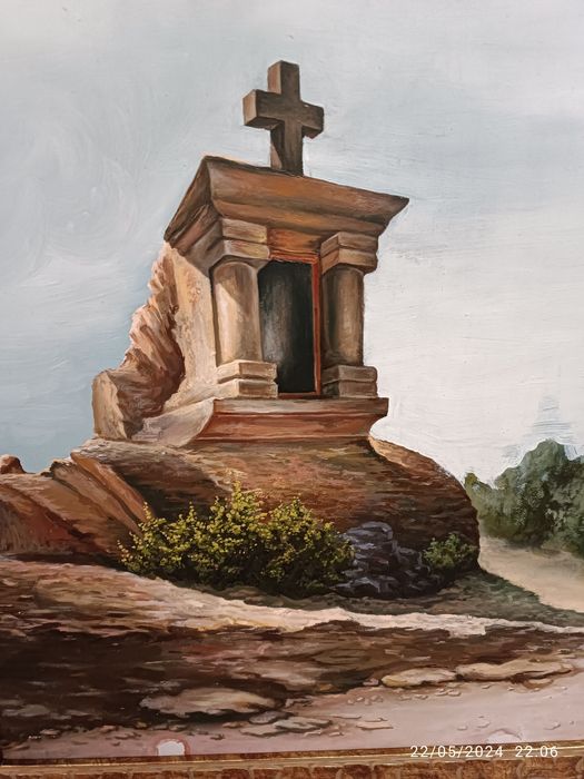 Quadro bonito pintado à mão