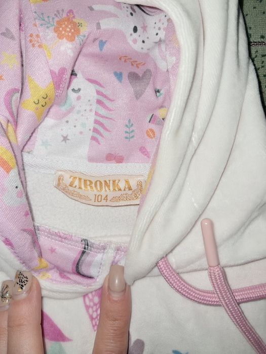 Світшот велюровий на дівчинку