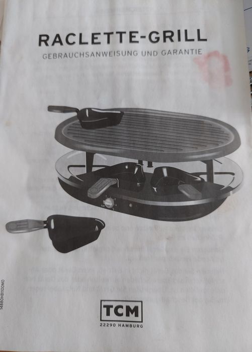 Gril elektryczny domowy Raclette-Grill
