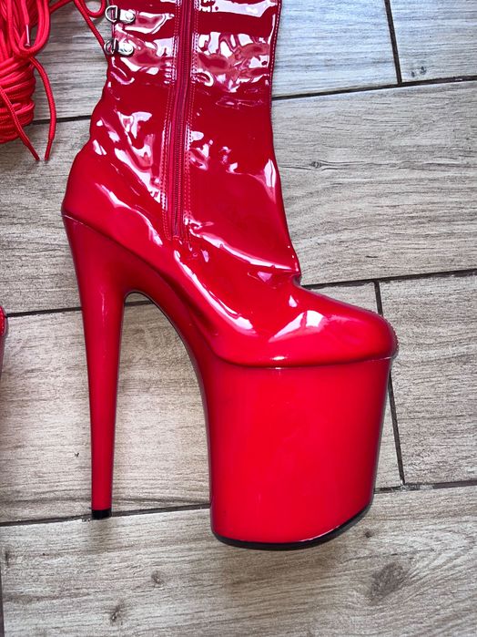 223/ OD RĘKI 43 Super wysokie kozaki Trans Crossdress kozaczki 35-46EU