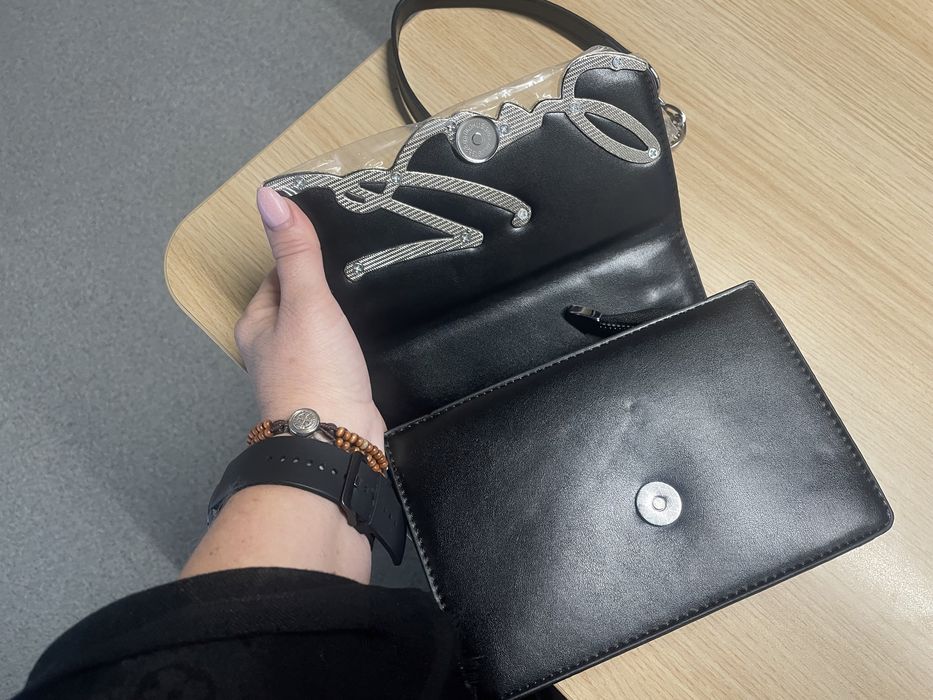 Torebka Karl czarno srebrna