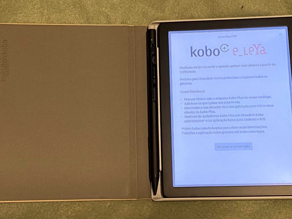 E-Reader - Kobo Libra Colour + Capa Stylus Case + Caneta Kobo Stylus 2