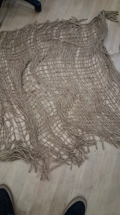 Rede geotextil de juta