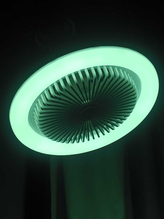 Lampada de teto com ventoinha