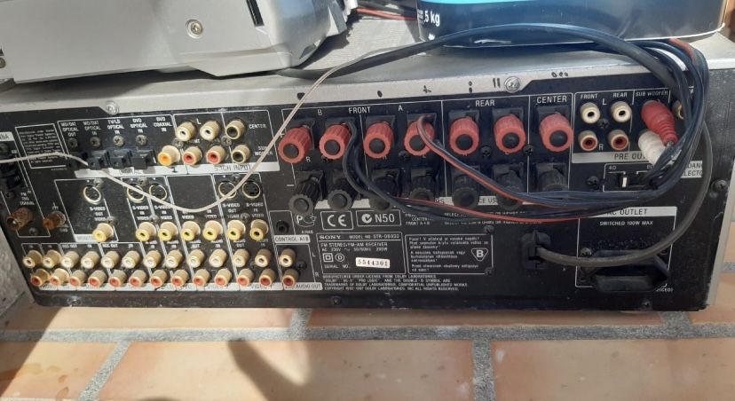 Conjunto de som, aparelhagem, coluna Pionner e Sony em bom estado