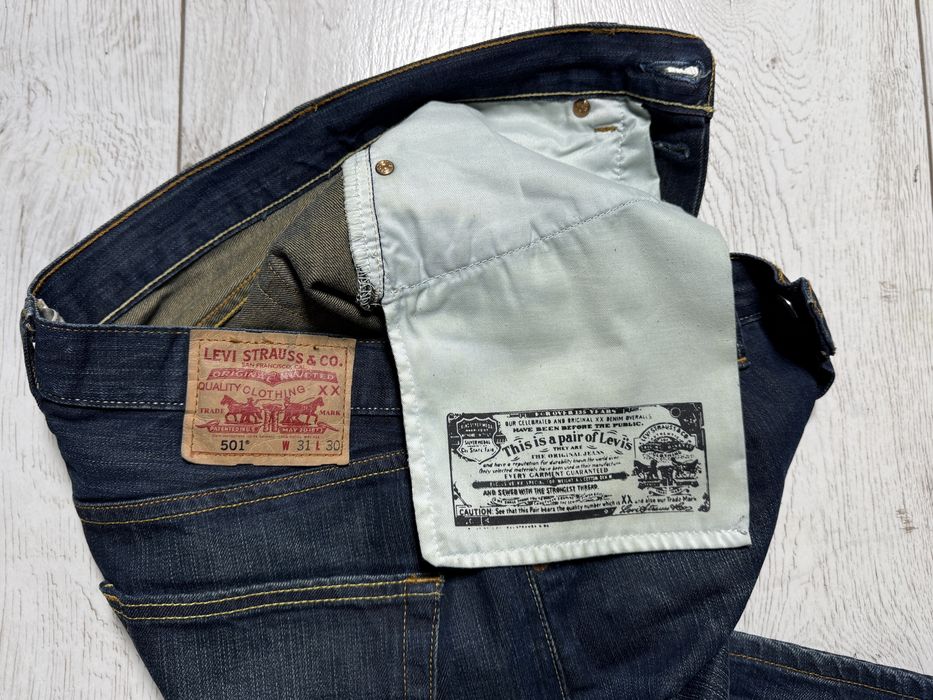 Jeansy straight  Levi’s 501 granatowe W31 L30 klasyk  vintage casual