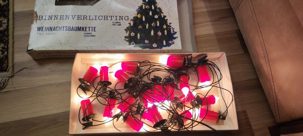 Новорічна гірлянда свічки іграшка