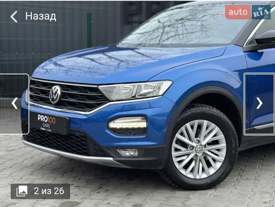 Продається Фольсваген T. ROC  2018р.