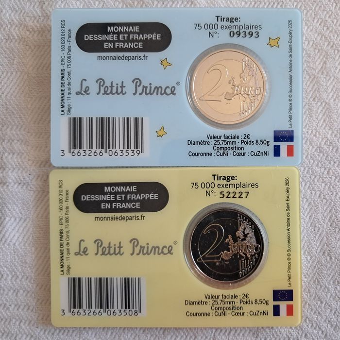 Coincard com Moeda 2€ - O  Pequeno Principe
