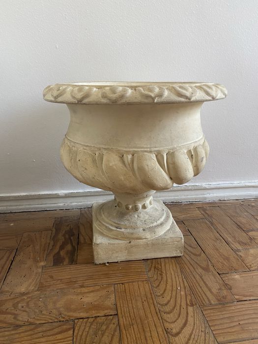 Taça grande cerâmica branca