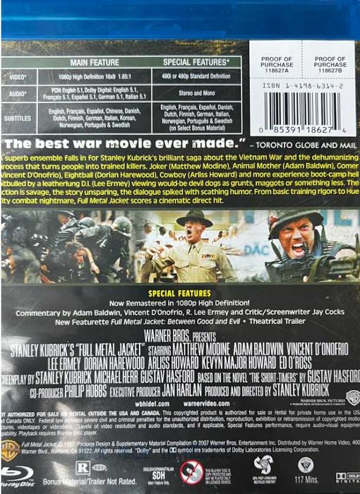 Full Metal Jacket Blu-ray