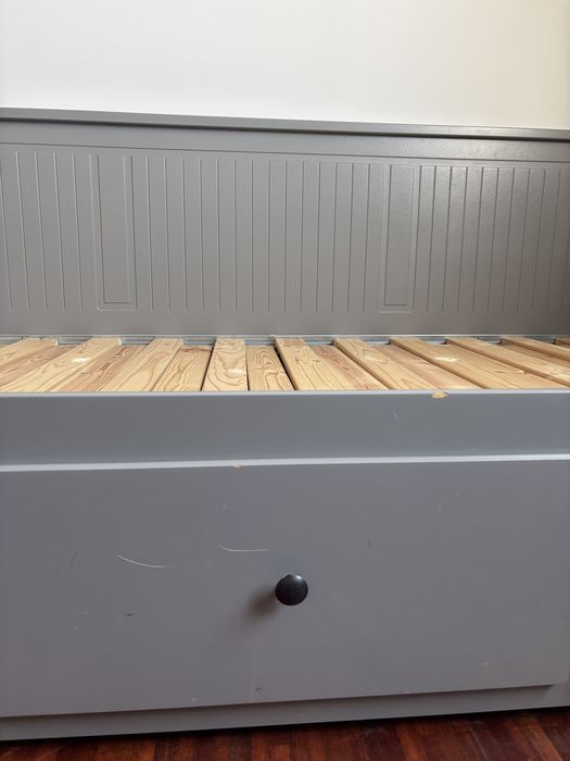 Łóżko Ikea Hemnes Szare