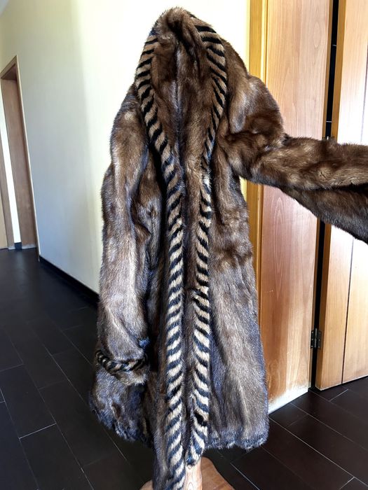Casaco vintage reversível Pele de Vison, 110 cm (Como Novo)