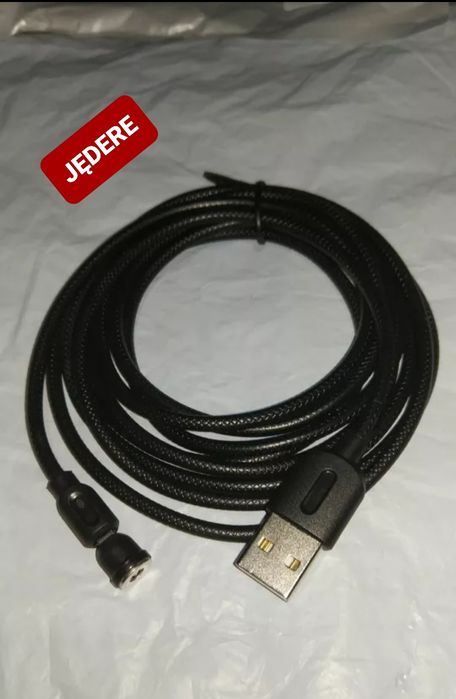 Kabel Magnetyczny Obrotowy Szybkie Ładowanie 2M USB C,Micro usb,IPhone