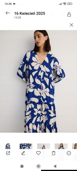 Midi sukienka Reserved XL