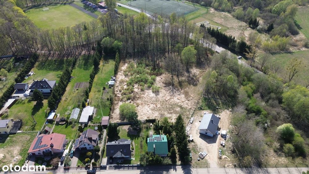 Działka 8775 m² przy Okrzei/Jeziornej – las, jezioro_MPZP_pełne MNU.