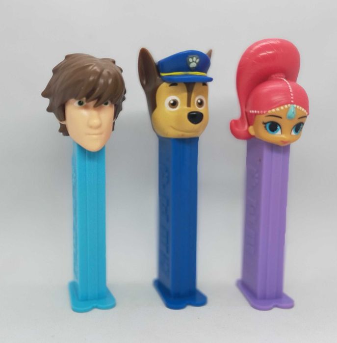 Dispensador Pez- Soluço,  Patrulha Pata, Shimmer and Shine