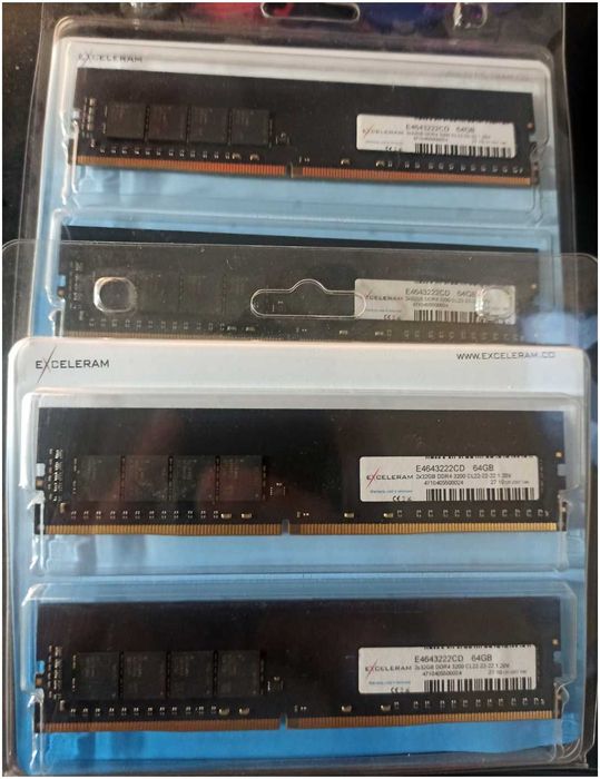 128Gb DDR4 Exceleram 4 x 32Gb 3200Mhz