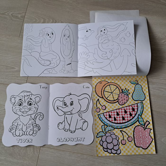 Розвиваючі пазли сортер дерев'яні планшет малювання олівці розмальовки