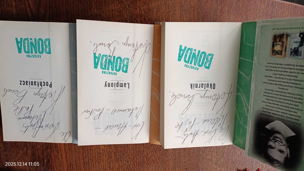 Bonda książki  z dedykacją