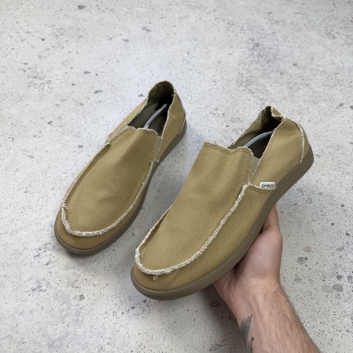 Оригінальні чоловічі сліпони Crocs Santa Cruz у кольорі хакі M12