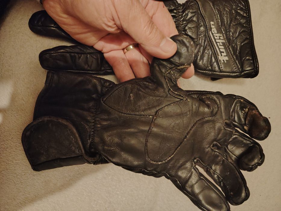 Luvas de pele motards