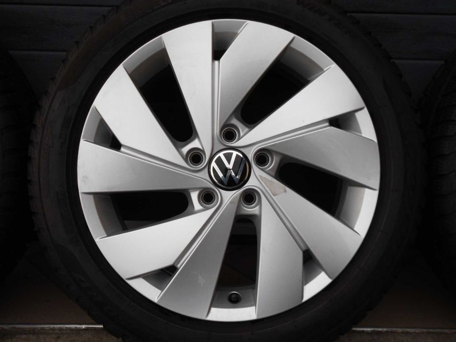 ! Koła zimowe aluminiowe 17 5x112 Oryg Vw Golf VIII 5H0  SUPER STAN