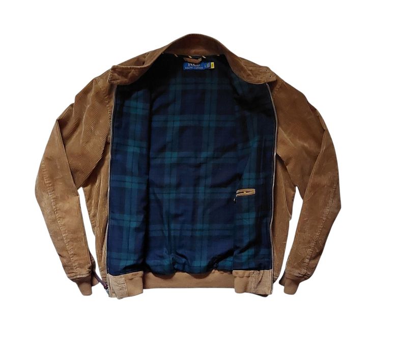 Ralph lauren nowa kurtka sztruksowa bomber lekka męska r. XL