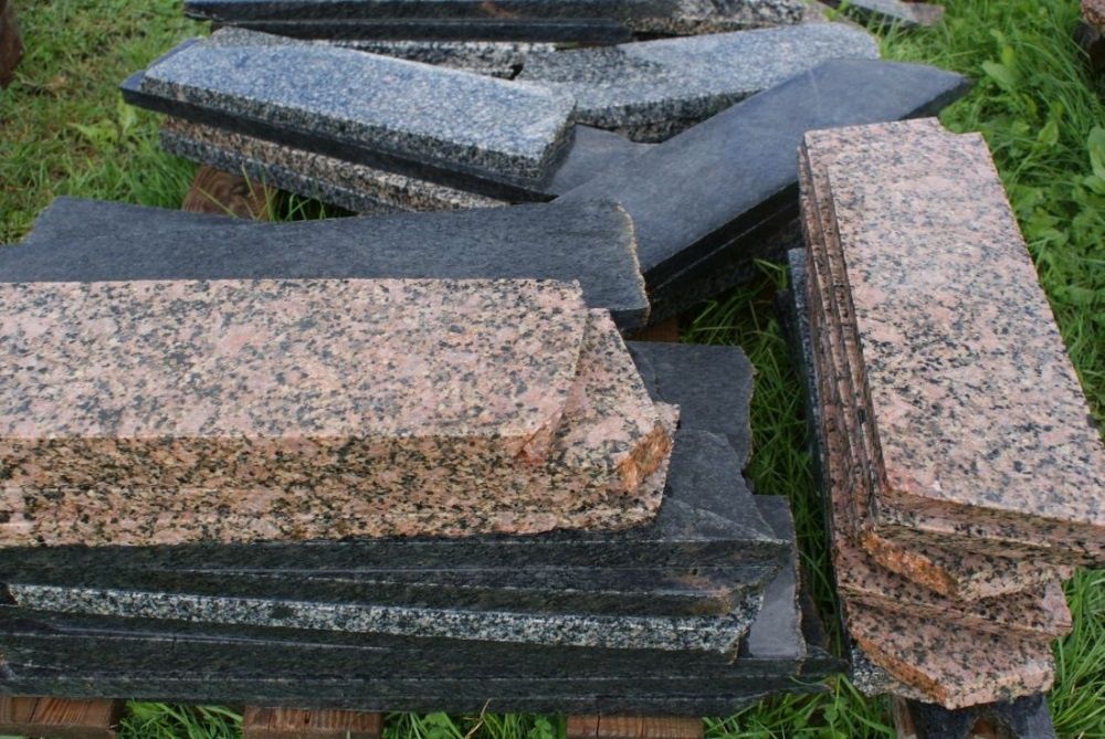 Kamień polny cięty na plastry 2.5 cm. Morąg