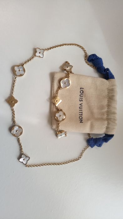 Jóias CONJUNTO Louis Vuitton aço, madrepérola e ouro 24K