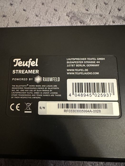 Teufel streamer, bardzo mało używany