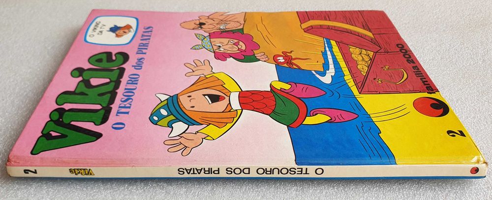 Antigo Livro Infantil ~ "VICKIE - O Tesouro dos Piratas" ~ 1975