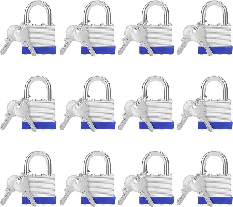 Nowe kłódki stalowe / kłódka / 10 szt. / 6,4x4,2x2,4cm !1339-A!