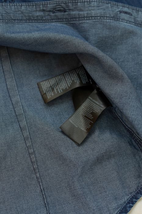 Рубашка джинсова Calvin Klein жіноча сорочка синя розмір S, С