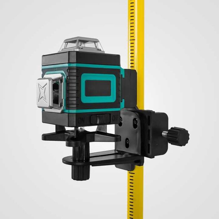 ZESTAW STATYW rozporowy tyczka do lasera krzyżowego poziomicy adapter