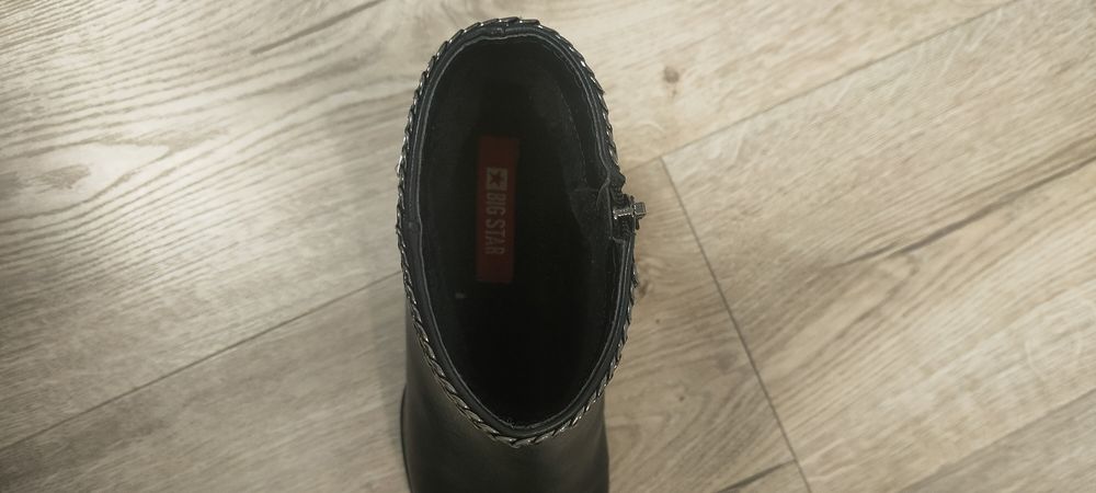 Skórzane buty, botki Big Star rozm 37