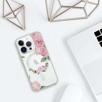 Tel Protect Flower Magsafe do Iphone 15 Plus wzór 1 + szkło Gratis