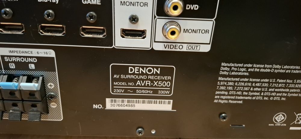 Amplituner Denon AVR -X 500.