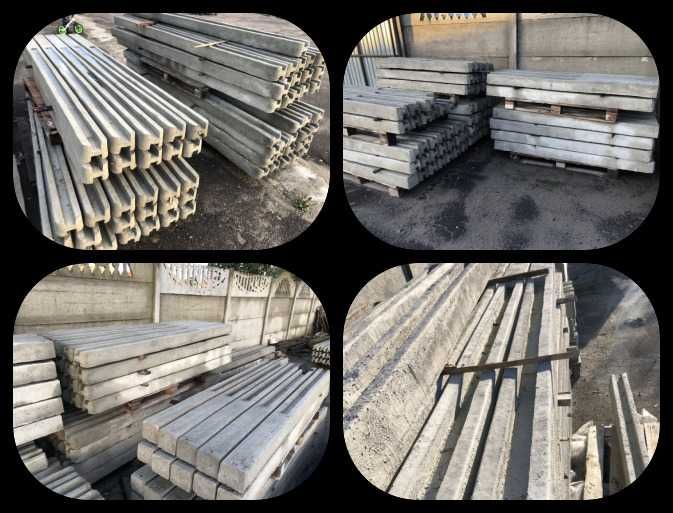 Бетонна огорожа, євроогорожа, стовпчики, підмуровка, плити