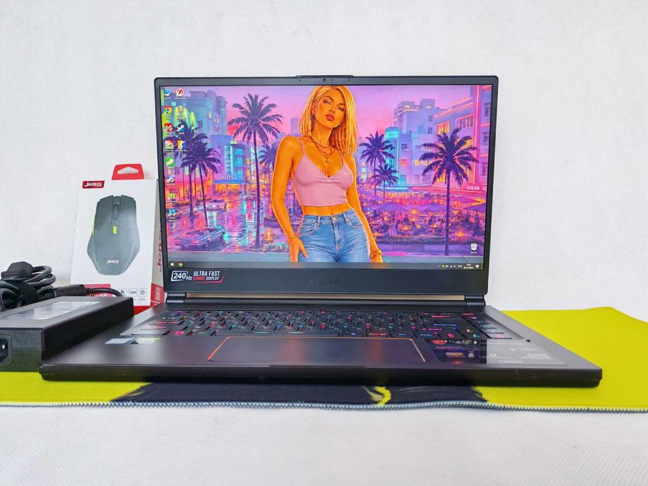 ИГРОВОЙ ноутбук MSI [140Hz IPS/Core i7-9750H/16 DDR4/SSD 512/RTX2070 8GB]