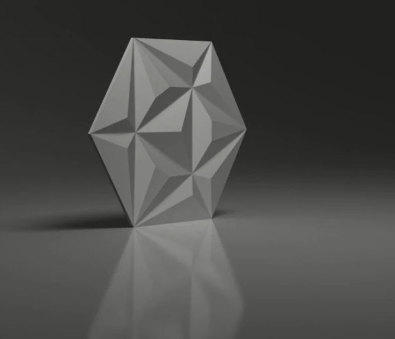 Dunes panele ścienne Hexagon 3 szt. Cena za całość.