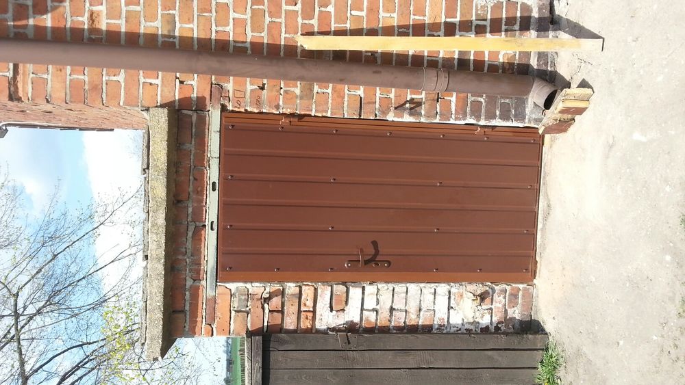 Drzwi stalowe warsztatowe do garażu